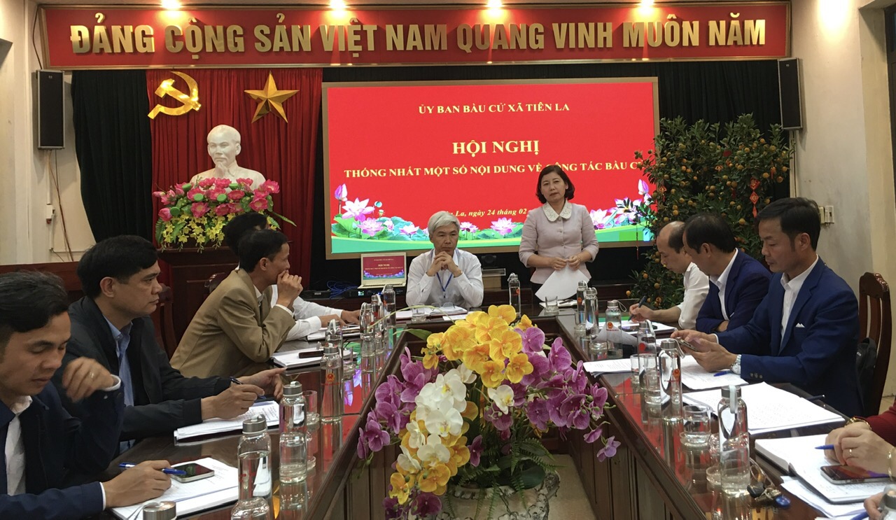 Ủy ban bầu cử xã Tiên La thống nhất một số nội dung về công tác bầu cử