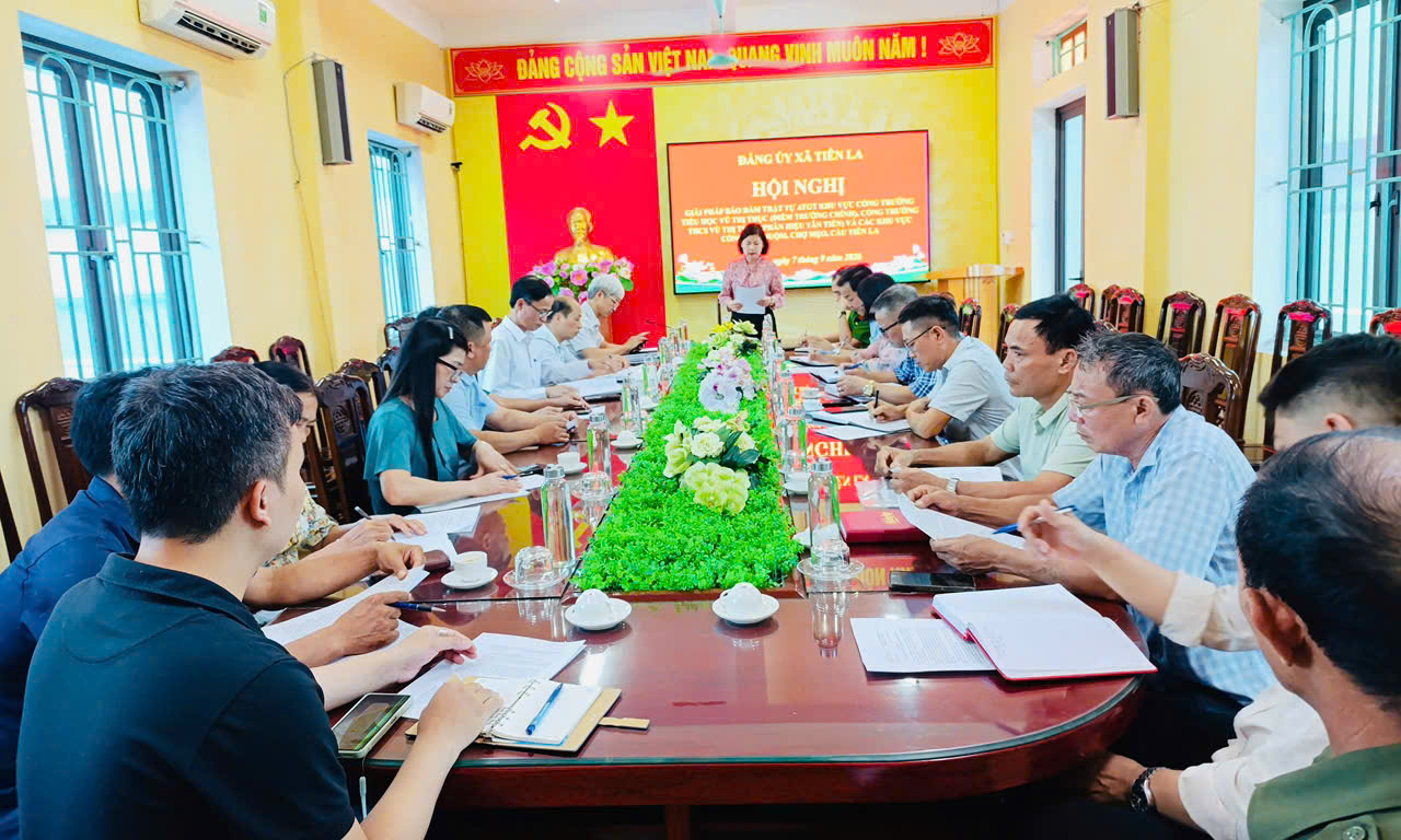 Hội nghị giải pháp bảo đảm trật tự, an toàn giao thông trên địa bàn xã Tiên La