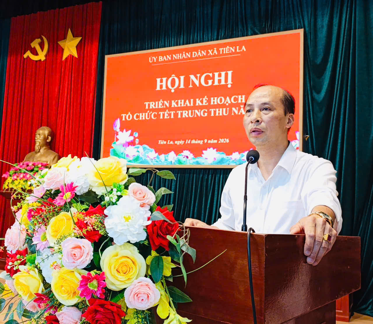 UBND Xã Tiên La tổ chức Hội nghị  triển khai kế hoạch tổ chức Tết Trung thu năm 2026.