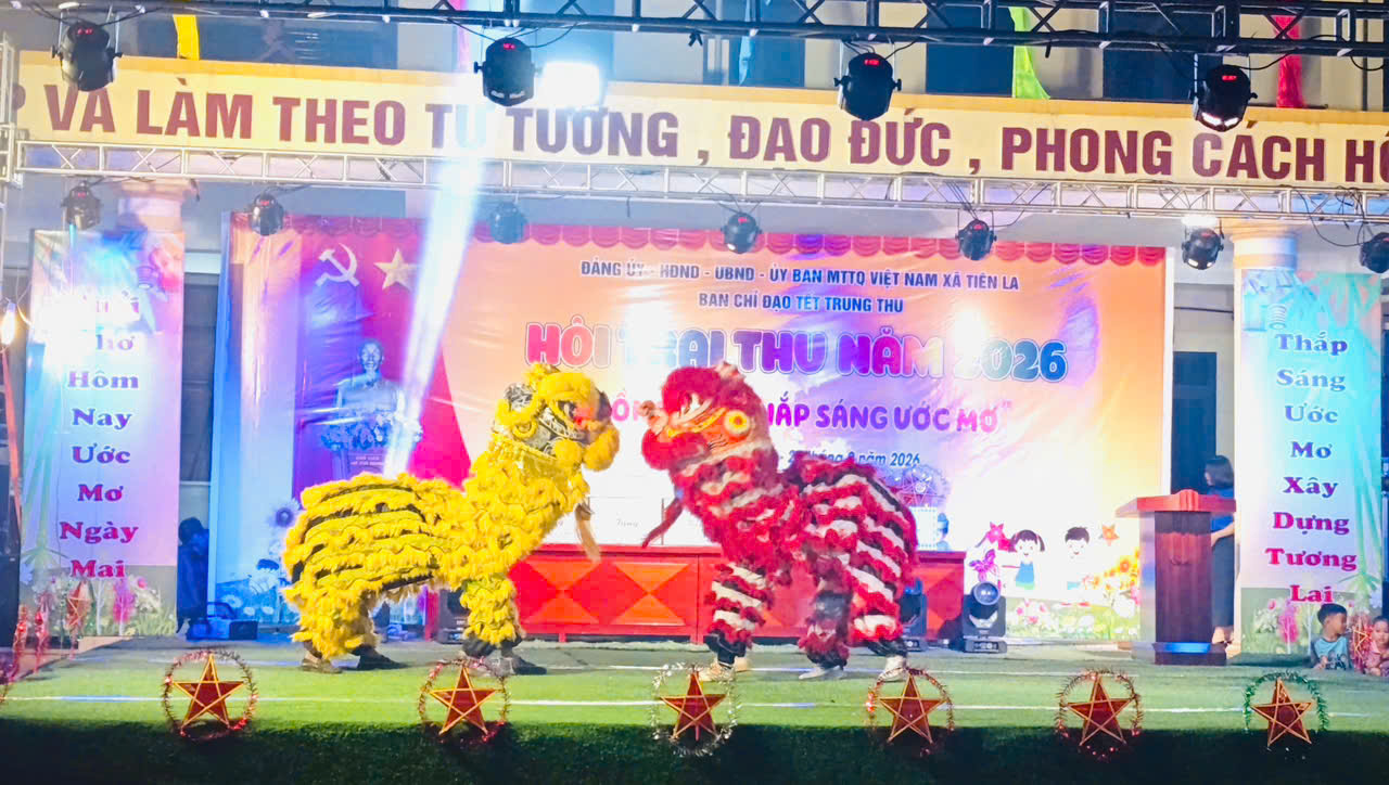 RỘN RÀNG ĐÊM HỘI TRĂNG RẰM "LỒNG ĐÈN THẮP SÁNG ƯỚC MƠ" XÃ TIÊN LA NĂM 2026