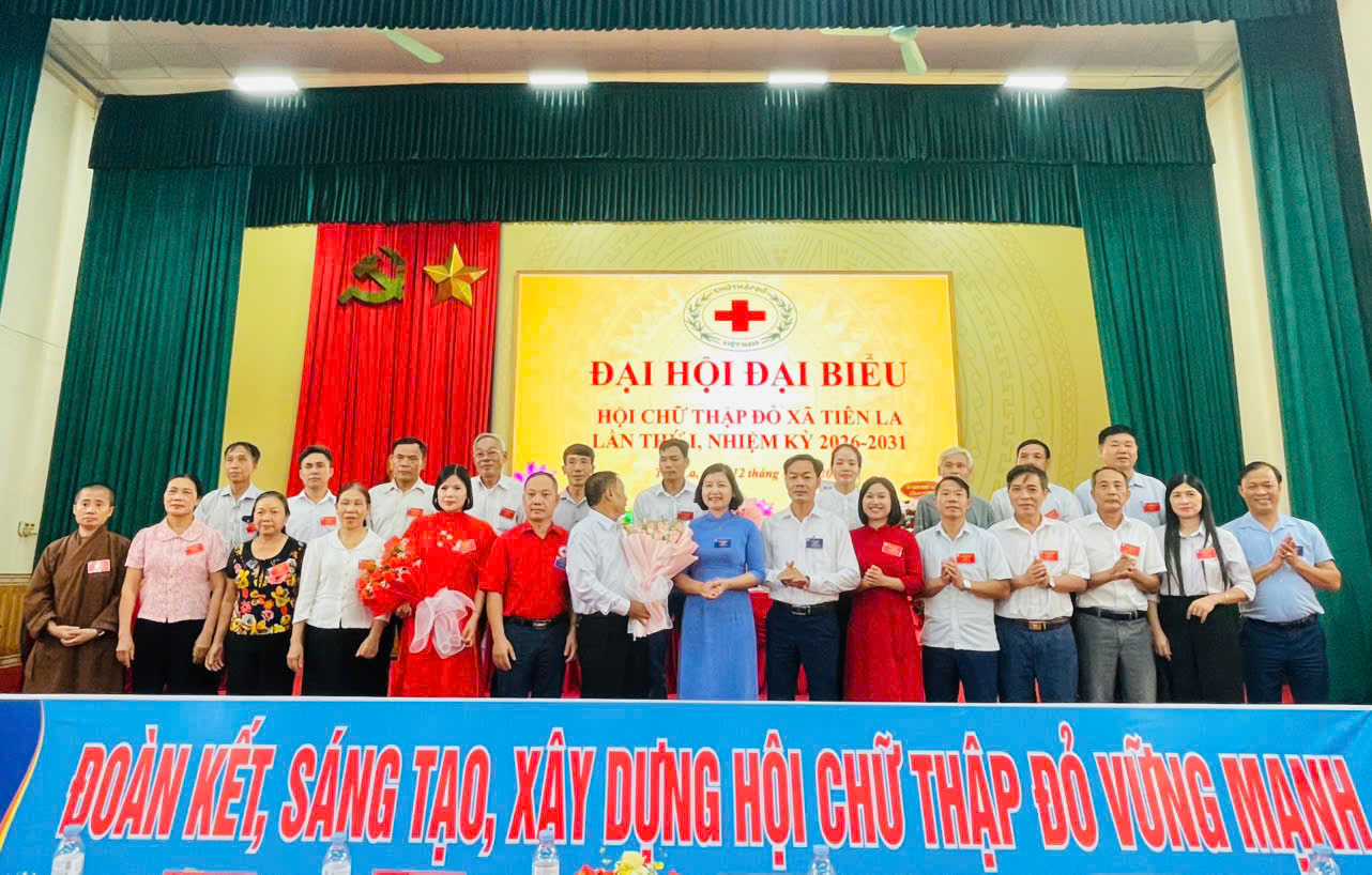 Đại hội đại biểu Hội Chữ thập đỏ xã Tiên La lần thứ I, nhiệm kỳ 2026 – 2031 thành công tốt đẹp.