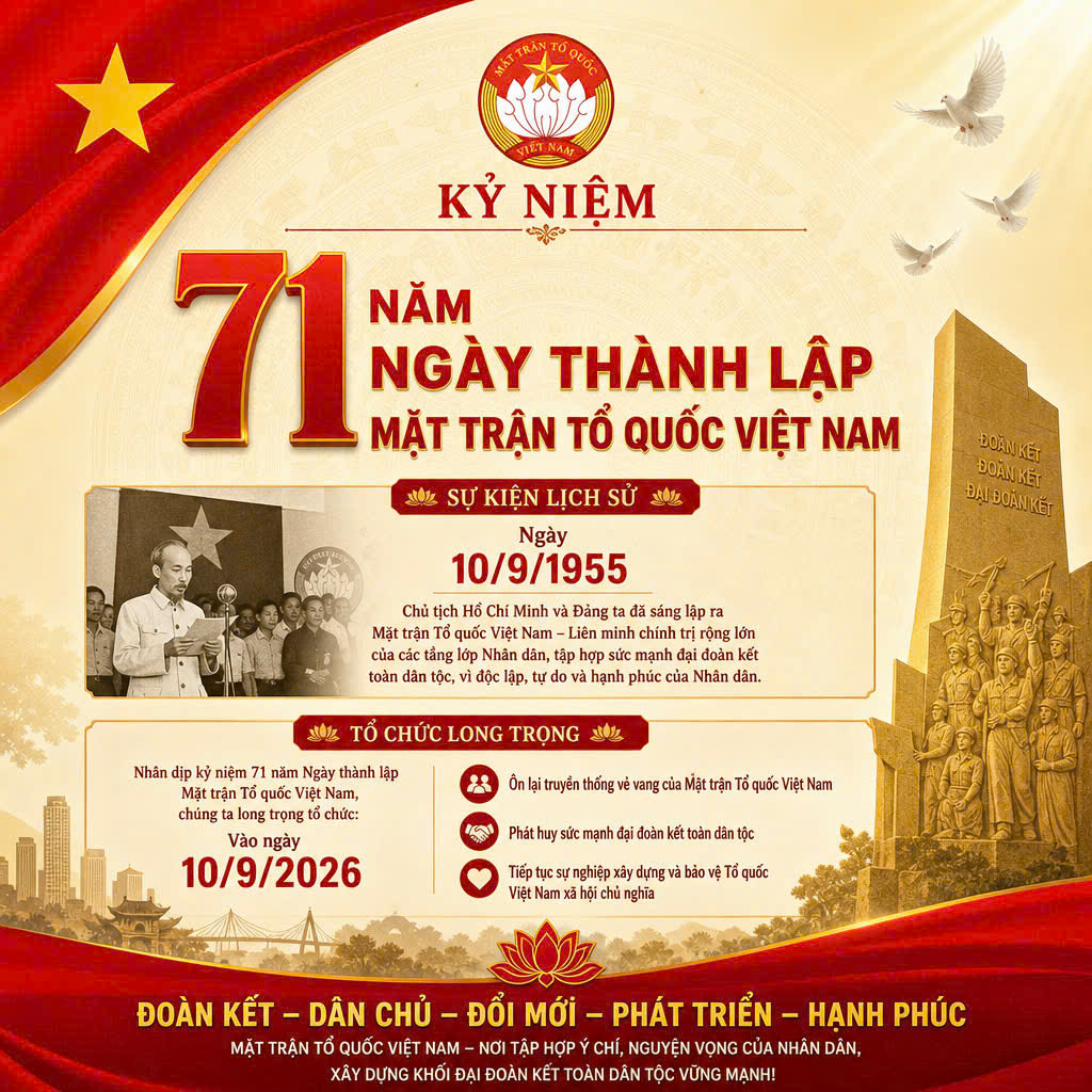 TỰ HÀO TRUYỀN THỐNG VẺ VANG CỦA MẶT TRẬN TỔ QUỐC VIỆT NAM.