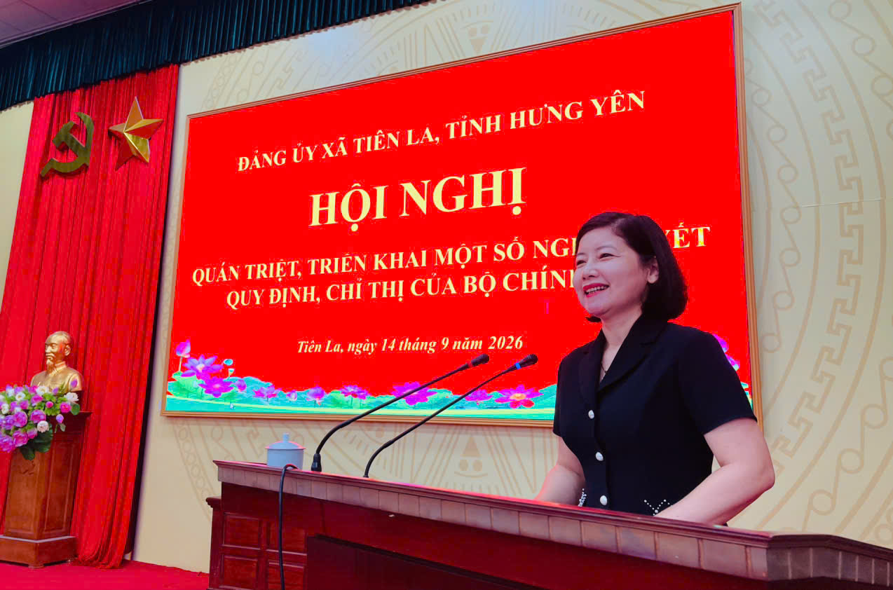 Đảng ủy xã Tiên La tổ chức Hội nghị học tập, quán triệt, tuyên truyền và triển khai thực hiện Nghị quyết Hội nghị lần thứ ba Ban Chấp hành Trung ương Đảng khóa XIV
