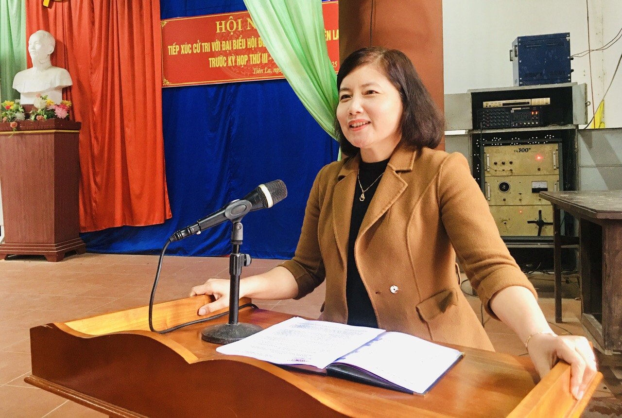 HĐND xã Tiên La phối hợp với Ủy Ban Mặt trận Tổ quốc Việt Nam xã tổ chức hội nghị tiếp xúc cử tri với đại biểu HĐND xã trước kỳ họp thường lệ cuối năm 2025