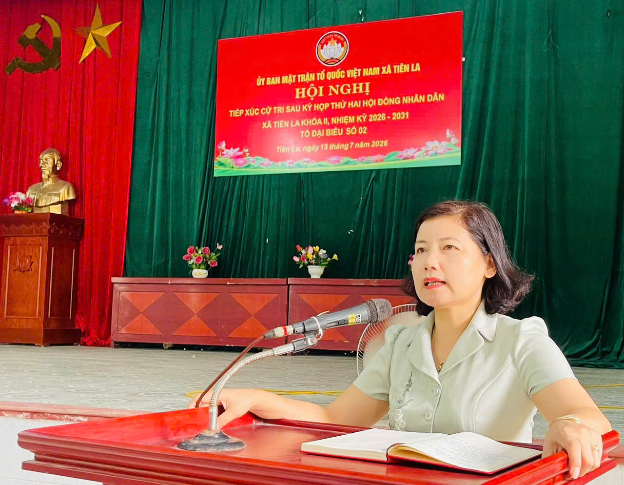 Hội nghị tiếp xúc cử tri sau Kỳ họp thứ hai HĐND xã Tiên La khóa II, nhiệm kỳ 2026–2031