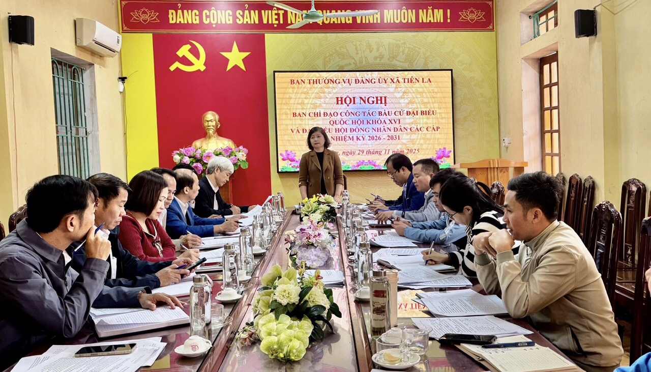Hội nghị Ban chỉ đạo công tác bầu cử dại biểu Quốc hội khóa XVI và đại biểu HĐND các cấp nhiệm kỳ 2026-2031