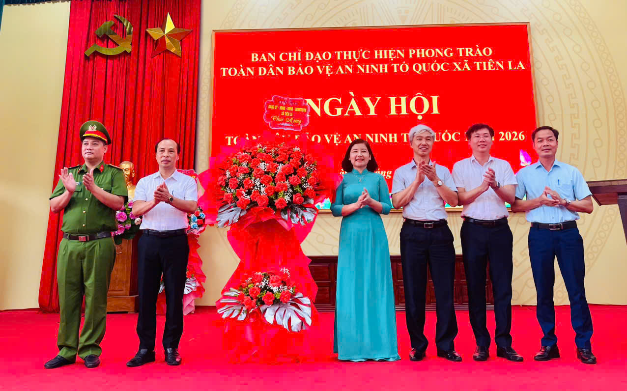 XÃ TIÊN LA TỔ CHỨC NGÀY HỘI TOÀN DÂN BẢO VỆ AN NINH TỔ QUỐC NĂM 2026