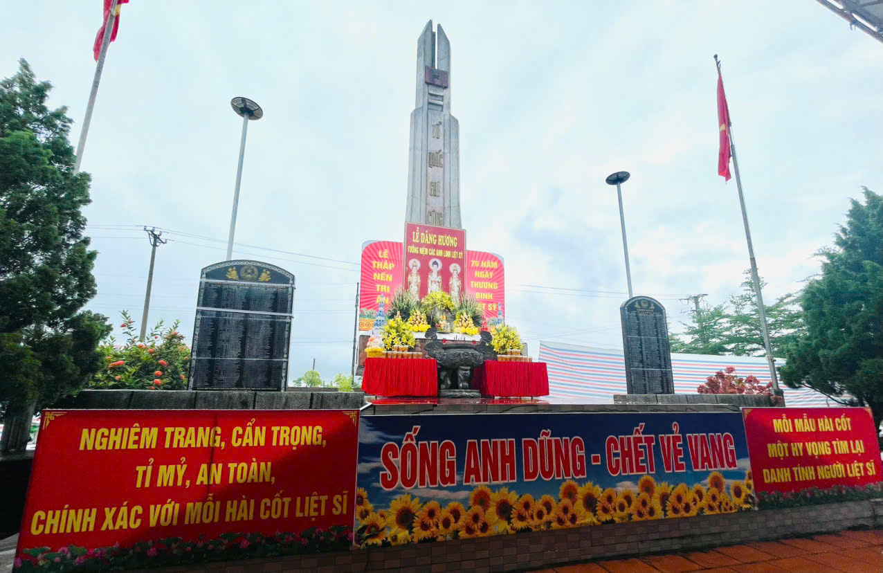 LỄ TÂM LINH – TRI ÂN CÁC ANH HÙNG LIỆT SĨ, PHỤC VỤ CÔNG TÁC LẤY MẪU HÀI CỐT LIỆT SĨ TẠI NGHĨA TRANG LIỆT SĨ TIÊN LA, XÃ TIÊN LA, TỈNH HƯNG YÊN.