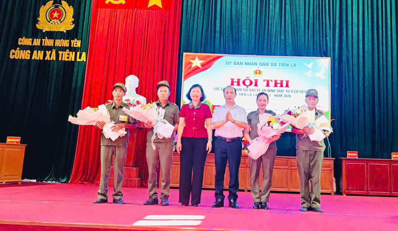 UBND xã Tiên La tổ chức Hội thi” Lực lượng tham gia bảo vệ An ninh trật tự ở cơ sở giỏi” lần thứ nhất, năm 2026.