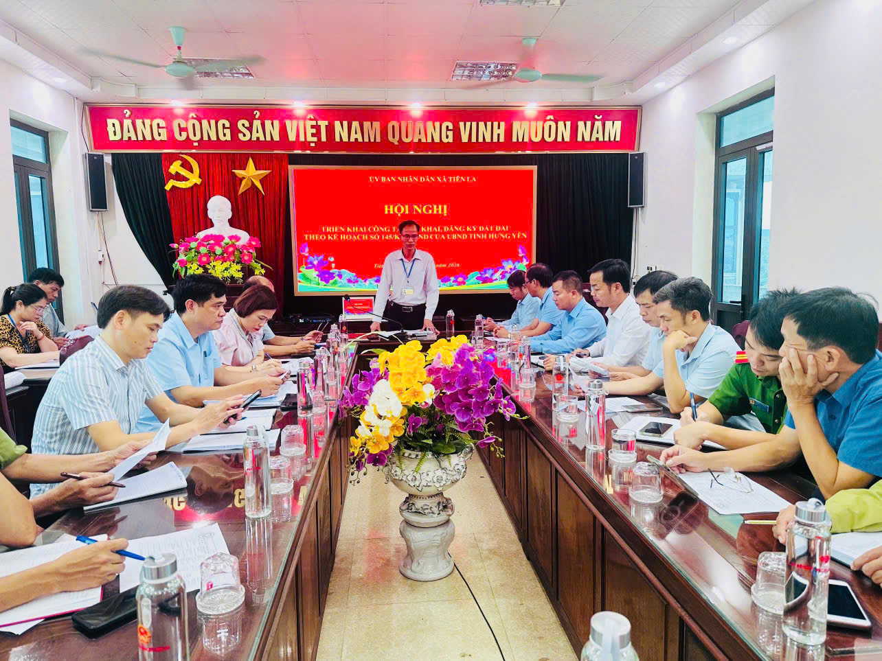 UBND XÃ TIÊN LA TRIỂN KHAI CÔNG TÁC KÊ KHAI, ĐĂNG KÝ ĐẤT ĐAI TRÊN ĐỊA BÀN XÃ