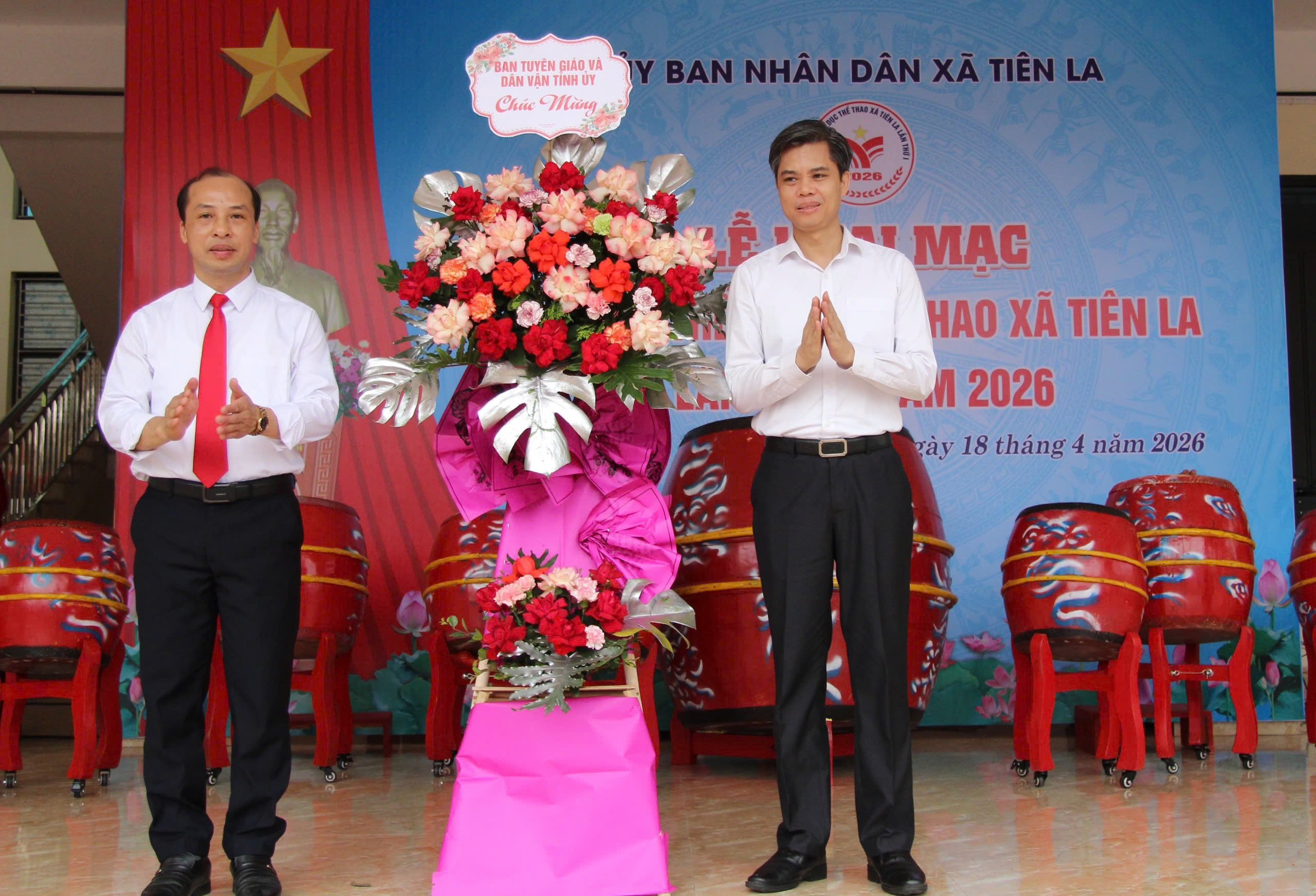 Xã Tiên La tổ chức khai mạc Đại hội Thể dục thể thao lần thứ I năm 2026