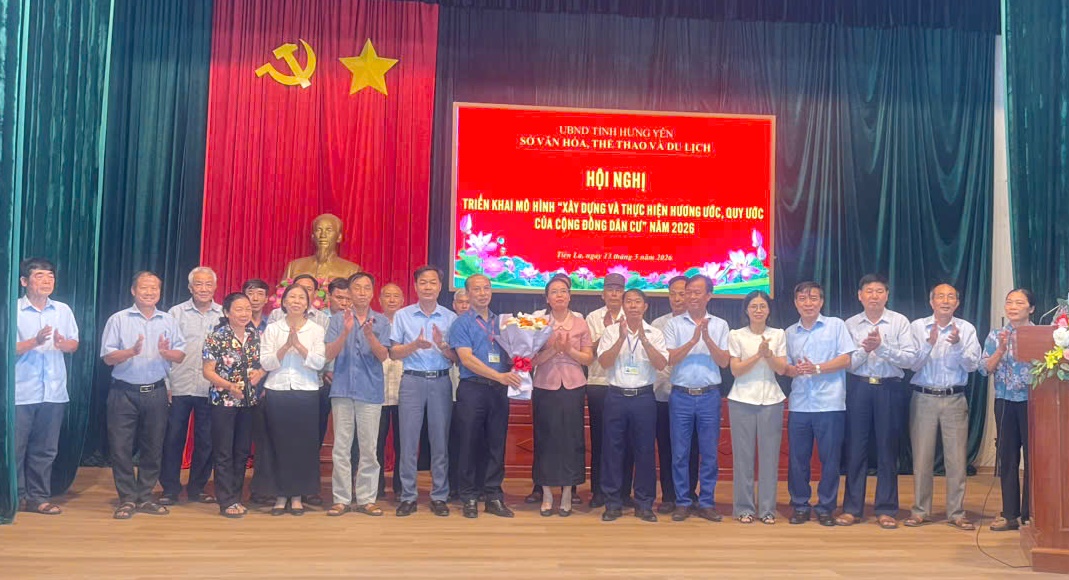 Hội nghị triển khai mô hình “Xây dựng và thực hiện hương ước, quy ước của cộng đồng dân cư” năm 2026