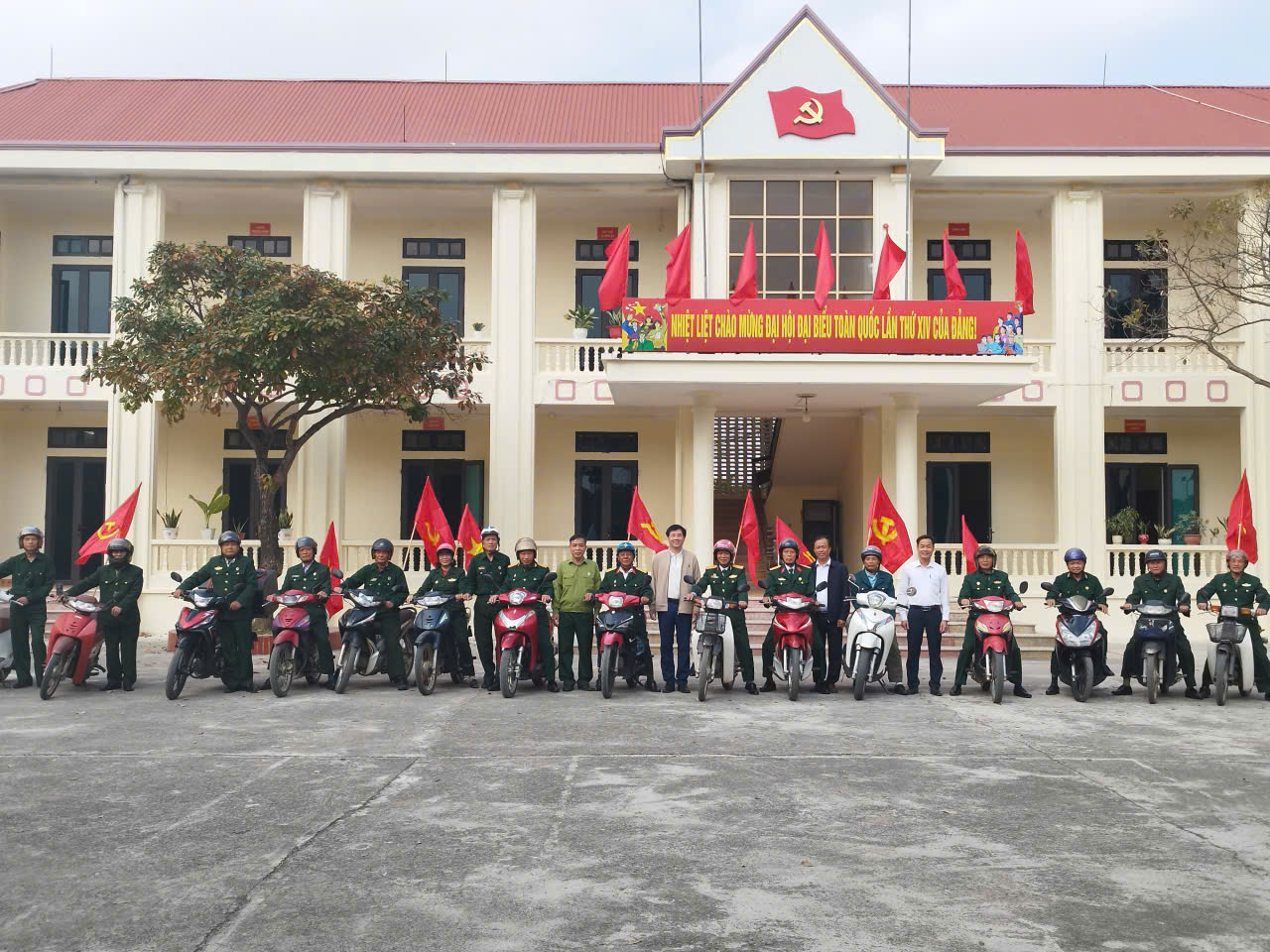 Hội CCB xã Tiên La ra quân tuyên truyền đại hội đại biểu toàn quốc lần thứ XIV của Đảng cuộc bầu cử Quốc hội khóa XVI, đại biểu HĐND các cấp nhiệm kỳ 2026 – 2031