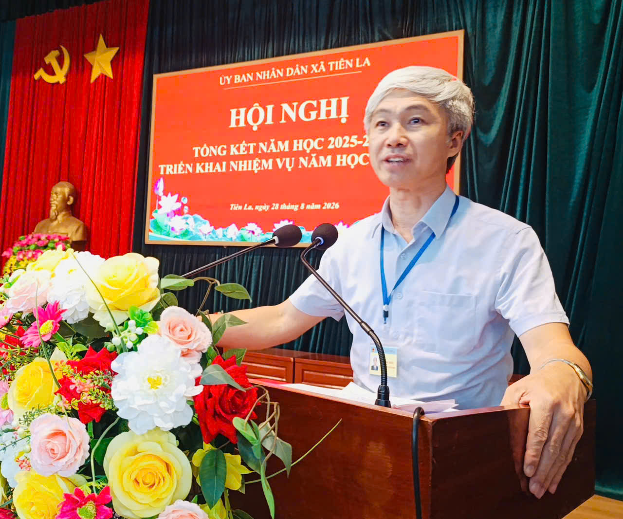 Hội nghị tổng kết năm học 2025–2026, triển khai nhiệm vụ năm học 2026–2027 xã Tiên La.