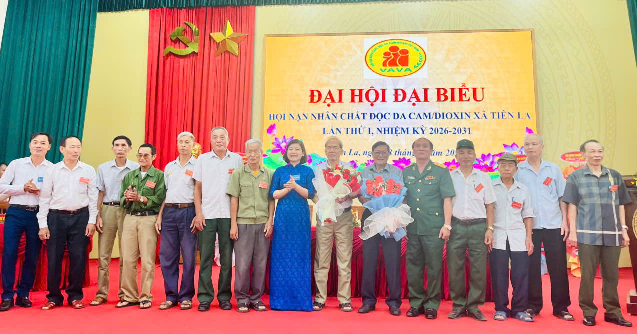 Xã Tiên La tổ chức thành công Đại hội Đại biểu Hội Nạn nhân chất độc da cam/Dioxin lần thứ I, nhiệm kỳ 2026 - 2031