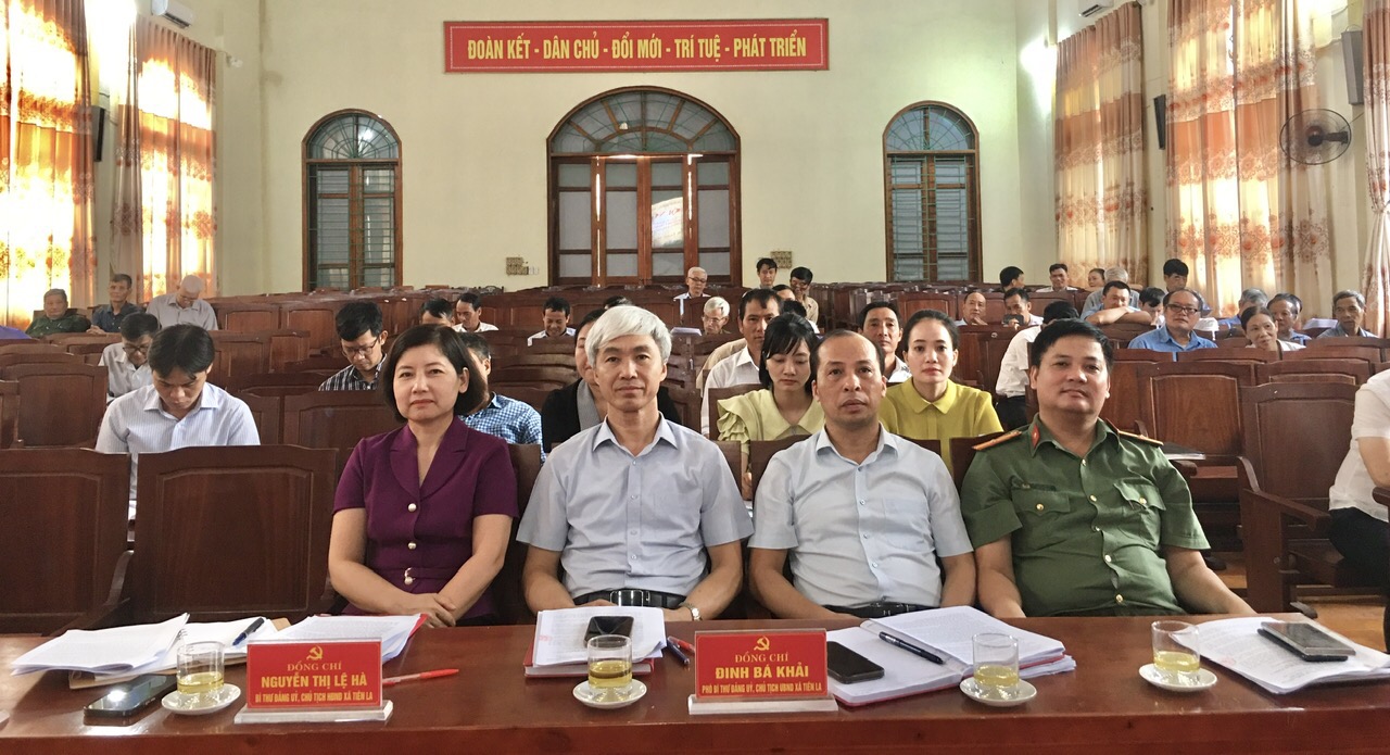 Ban chấp hành đảng bộ xã Tiên La tổ chức hội nghị sơ kết công tác lãnh đạo, chỉ đạo thực hiện nhiệm vụ chính trị 9 tháng đầu năm, triển khai nhiệm vụ 3 tháng cuối năm