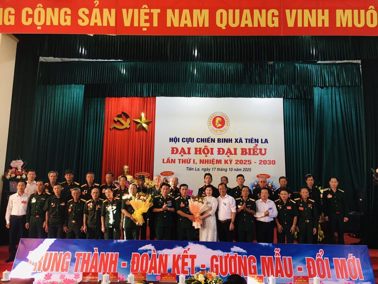 Hội Cựu chiến binh xã Tiên La tổ chức Đại hội Đại biểu lần thứ I, nhiệm kỳ 2025 - 2030