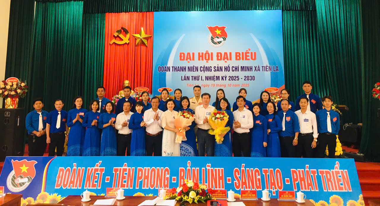 Đại hội đại biểu Đoàn thanh niên xã Tiên La lần thứ nhất, nhiệm kỳ 2025-2030 thành công tốt đẹp