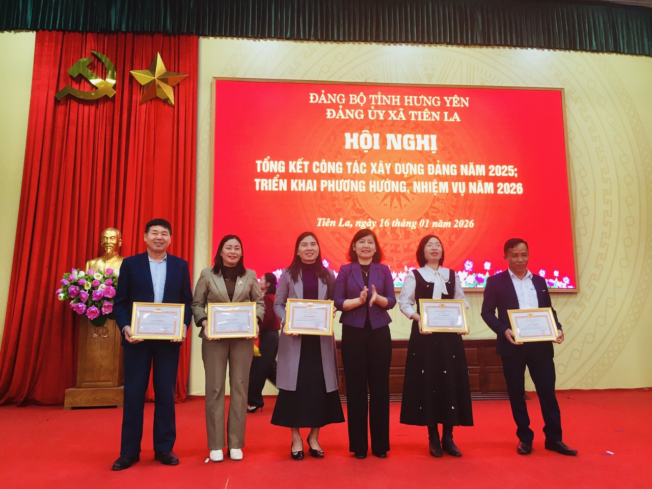 Xã Tiên La tổng kết công tác xây dựng Đảng năm 2025; Triển khai công tác xây dựng Đảng năm 2026