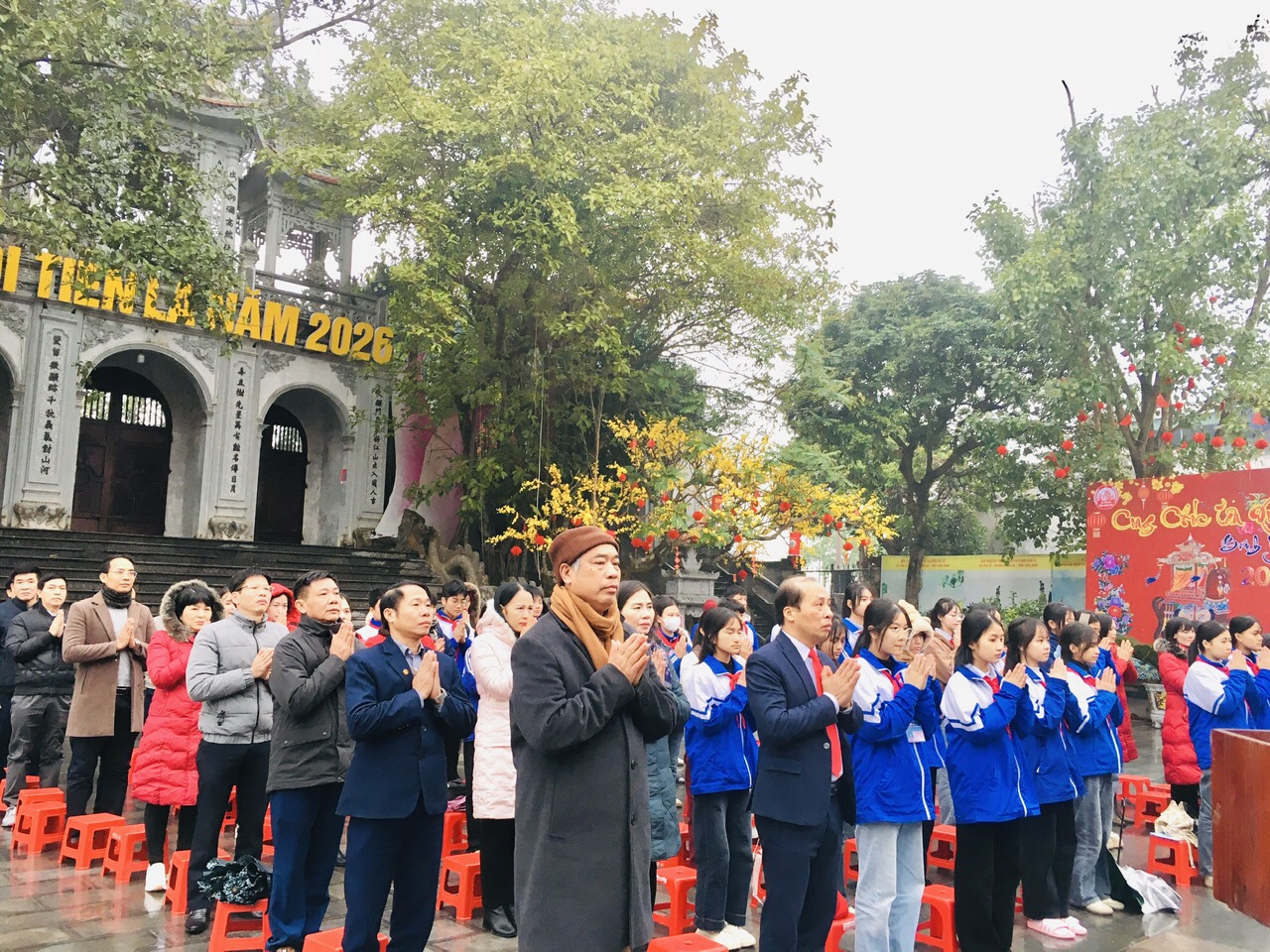 UBND xã Tiên La tổ chức lễ xuất quân các đội tuyển học sinh giỏi tỉnh tham dự kỳ thi chọn học sinh giỏi khối THCS  cấp tỉnh năm học 2025 - 2026