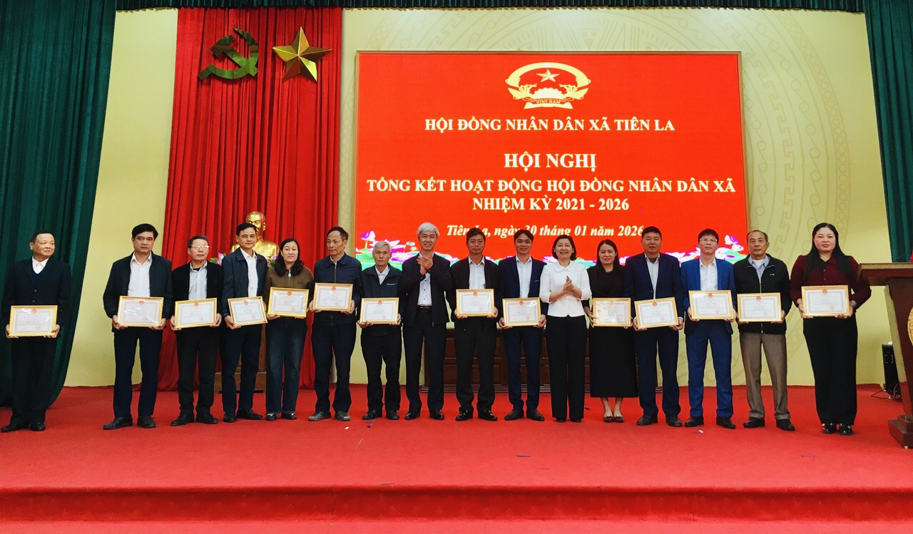 Tổng kết hoạt động HĐND xã Tiên La khóa I, nhiệm kỳ 2021-2026