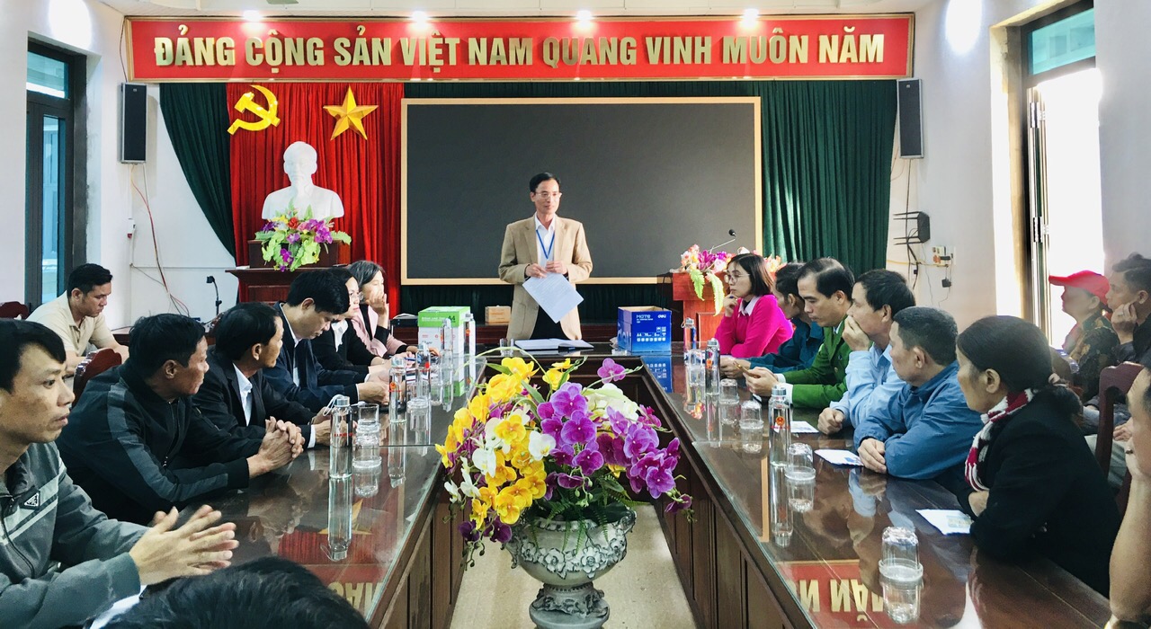 UBND xã Tiên La tổ chức hội nghị bốc thăm thu vé chợ Mẹo, Hà Nguyên và chợ Khánh Mỹ