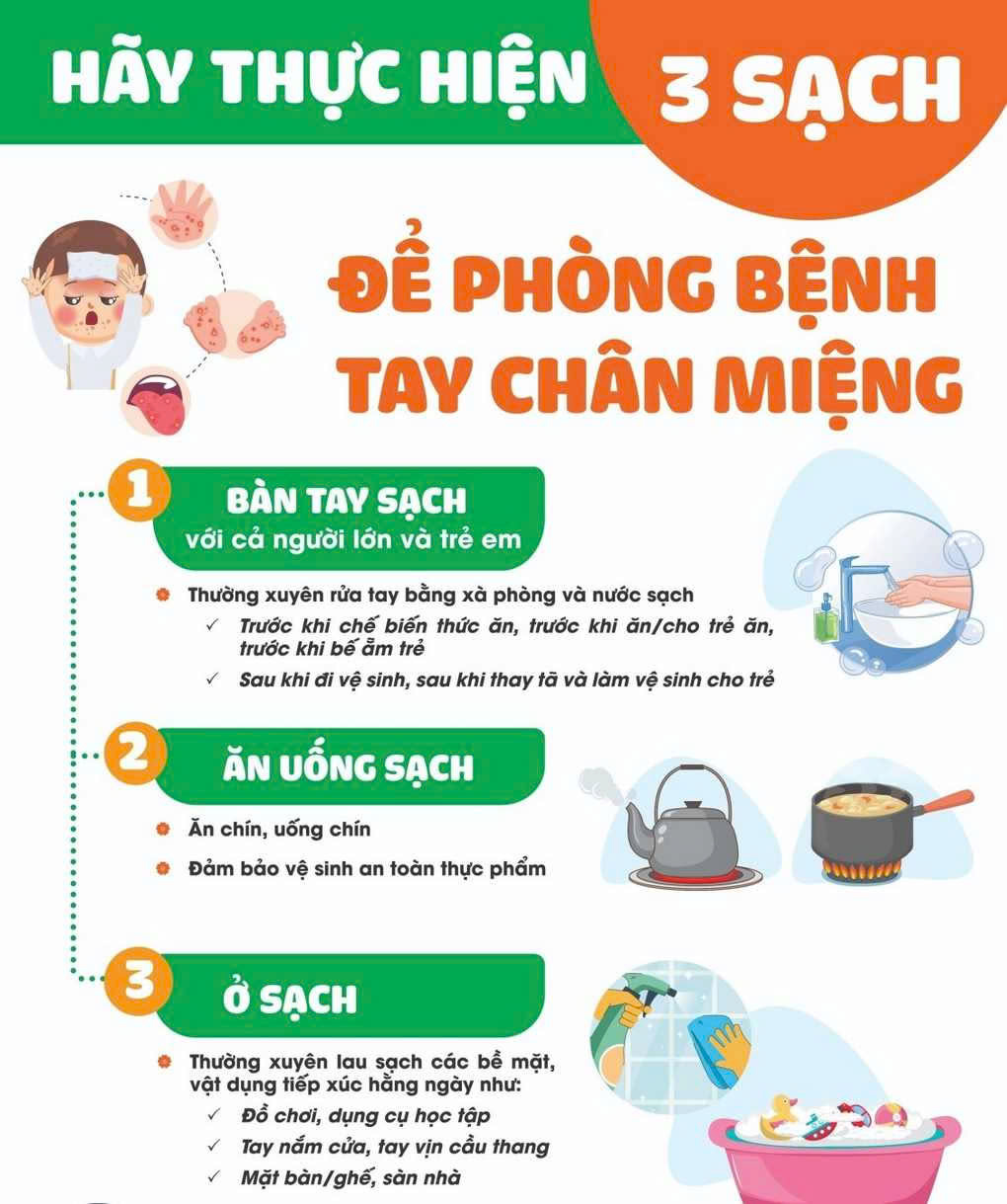 Các trường mầm non xã Tiên La chủ động phòng chống dịch bệnh tay chân miệng