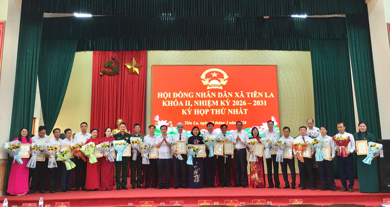 HĐND xã Tiên La khóa II, nhiệm kỳ 2026-2031 tổ chức kỳ họp thứ Nhất