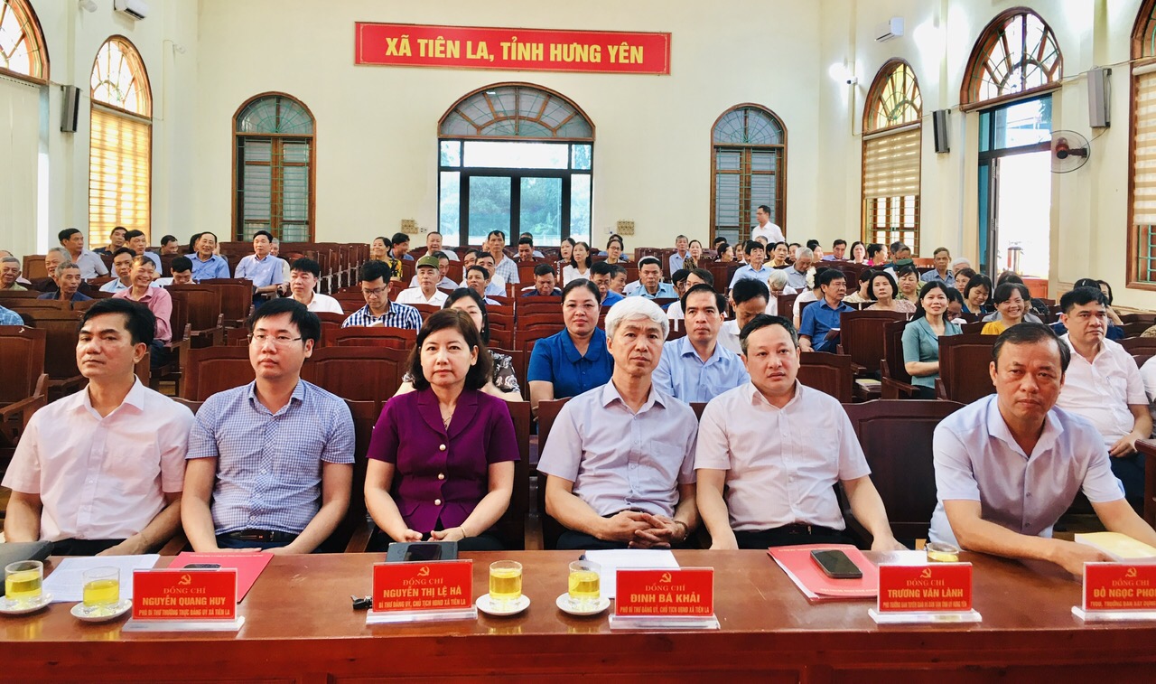 Ban Thường vụ Đảng uỷ xã tổ chức Hội nghị quán triệt, triển khai Nghị quyết Đại hội lần thứ XIV của Đảng, Nghị quyết Đại hội Đảng bộ tỉnh Hưng Yên, Đại hội Đảng bộ xã Tiên La nhiệm kỳ 2025-2030 và kế hoạch quy hoạch cán bộ nhiệm kỳ 2025-2030, 2026-2031